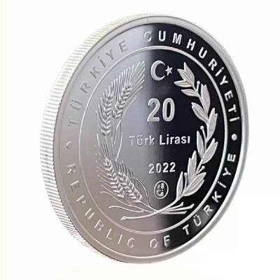 Adnan Menderes 2022 1 Ounce 31.10 Gram Silver Coin (925.0) - 2