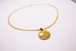 AgaKulche 14 Carat Bitcoin Gold Necklace - 3