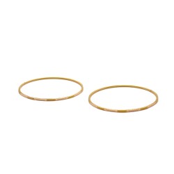 AgaKulche 20 gr 22 Carat 2-Piece Good News Gold Bracelet - 1