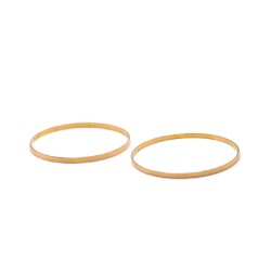 AgaKulche 20 gr 22 Carat Set of 2 Ajda Matchstick Gold Bracelet - 1