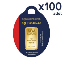  AgaKulche 24 carat 100 pieces of 1 gr Gold Bullion - 1