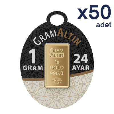  AgaKulche 24 Carat 50 Pieces IAR 1 gr Gold - 1