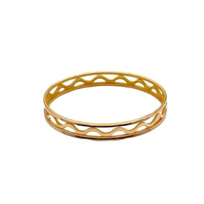 AgaKulche 30 gr 22 Carat Gold Bracelet with 2 Ajda Channels and 1 Zigzag - 3