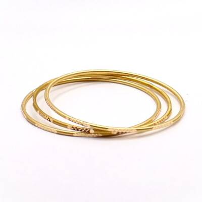 AgaKulche 30 gr 22 Carat Triple Good News Gold Bracelet - 2