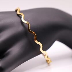 AgaKulche Ajda Zig-Zag 10 Gram 22 Carat Bracelet - 1