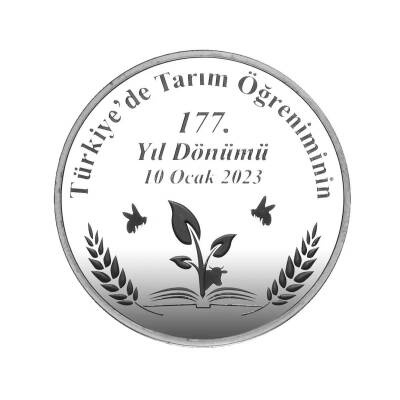 AgaKulche Ankara Üniversitesi 2023 1 Ons 31.10 Gram Gümüş Sikke Coin (925.0) - 2