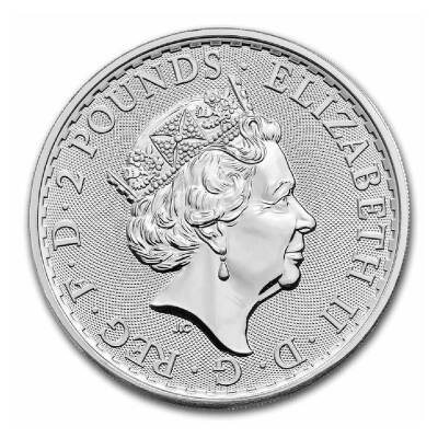 AgaKulche Büyük Britanya Kraliçe II. Elizabeth 2023 1 Ons Gümüş Sikke Coin - 2