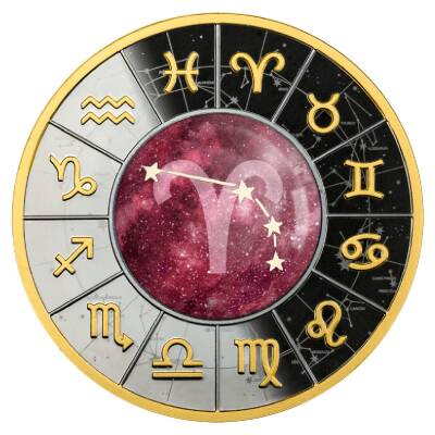 AgaKulche Horoscopes Series Aries Silver Coin - 1