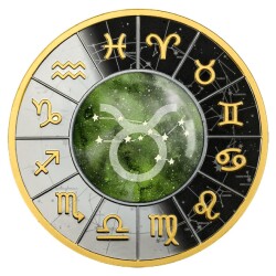 AgaKulche Horoscopes Series Taurus Silver Coin - 1