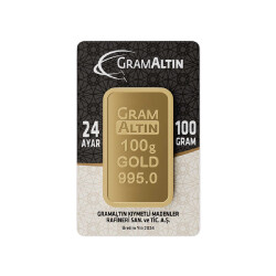  İAR 100 Grams (995) 24K Gold Bar - 1