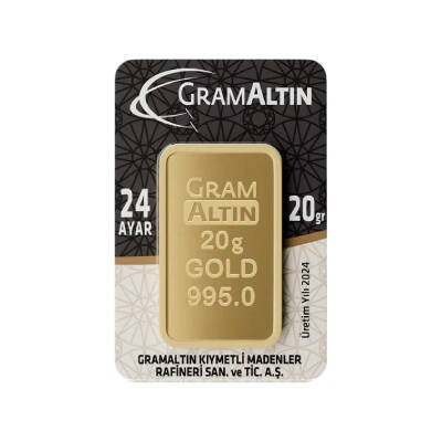  İAR 20 Grams Gold (995) 24K Gold Bar - 1