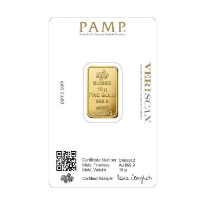 AgaKulche Pamp Suisse 10 gr 999.9 24 Carat Gold Bullion with 14 Days Future Delivery - 2