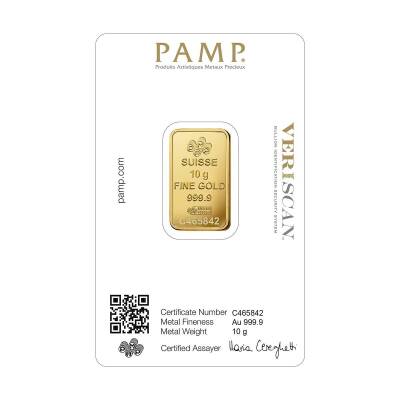  AgaKulche Pamp Suisse 10 gr 999.9 24 Carat Gold Bullion with 21 Days Future Delivery - 2