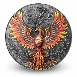  AgaKulche Phoenix 1 Ons 31.10 Gram Gümüş Sikke Coin (999.0) - 1