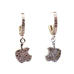 AgaKulche Silver Apple Earring - 1