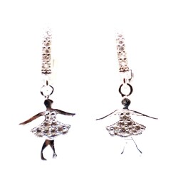  AgaKulche Silver Ballerina Earrings - 2