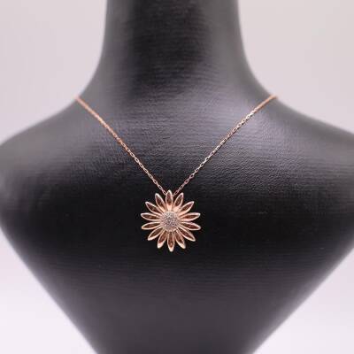 AgaKulche Silver Daisy Ghost Necklace - 1