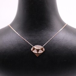 AgaKulche Silver Diamond Ghost Necklace - 2