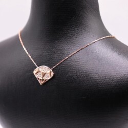 AgaKulche Silver Diamond Ghost Necklace - 3