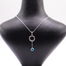 AgaKulche Silver Eye Ghost Necklace - 1