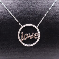 AgaKulche Silver Love Ghost Necklace - 2