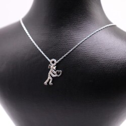 AgaKulche Silver Love Man Ghost Necklace - 2