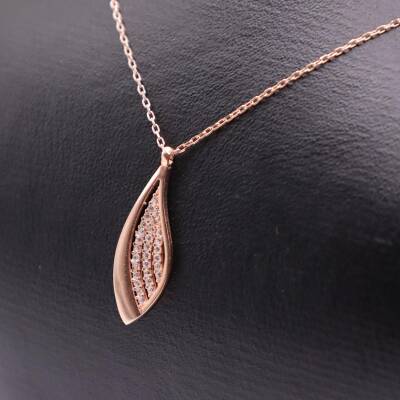 AgaKulche Silver Multi Stone Leaf Silver Ghost Necklace - 4