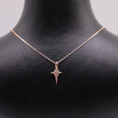 AgaKulche Silver Shining Star Ghost Necklace - 1