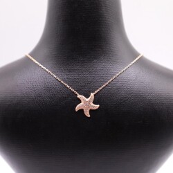 AgaKulche Silver Starfish Ghost Necklace - 1