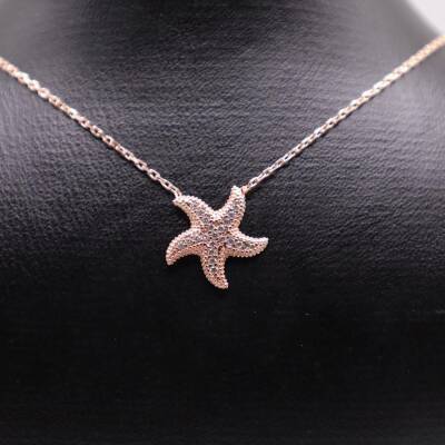 AgaKulche Silver Starfish Ghost Necklace - 2