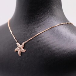 AgaKulche Silver Starfish Ghost Necklace - 3