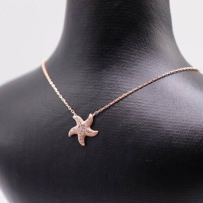 AgaKulche Silver Starfish Ghost Necklace - 4