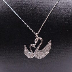 AgaKulche Silver Swan Ghost Necklace - 2