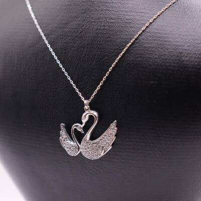 AgaKulche Silver Swan Ghost Necklace - 3