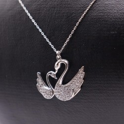 AgaKulche Silver Swan Ghost Necklace - 4