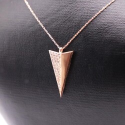 AgaKulche Silver Triangle Ghost Necklace - 3