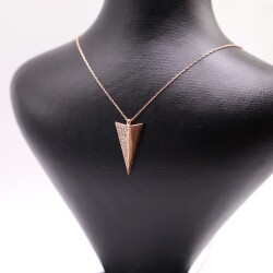 AgaKulche Silver Triangle Ghost Necklace - 4