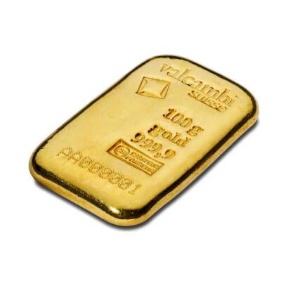 AgaKulche Valcambi 100 gr 24 Carat 999.9 Bullion Gold with 21 Days Future Delivery - 2