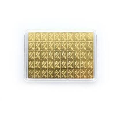 AgaKulche Valcambi 50 x 1 gr CombiBar 24 Carat Gold Bullion with 14 Days Future Delivery - 2