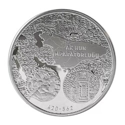 Ak Hun 1 Ons 31.10 Gram Gümüş Sikke Coin (925.0) - 1