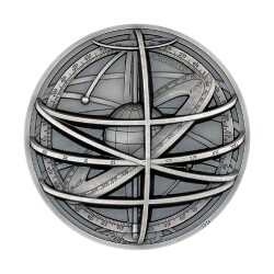  Armillary Sphere Historic Instruments 2024 2 Ons 62.20 Gram Gümüş Sikke Coin (999.9) - 1