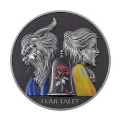 Beauty And The Beast Fear Tales 2022 2 Ounce 62.20 Gram Silver Coin (999.0) - 1