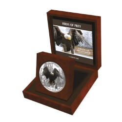 Birds of Prey - American Bald Eagle 2$ 1 Ons Silver Coin 999 - 3