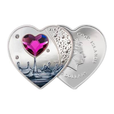 Brilliant Love Roses 2022 20 Gram Gümüş Sikke Coin (999.0) - 3