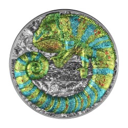 Chameleon 2023 2 Ounce 62.20 Gram Silver Coin (999.0) - 1