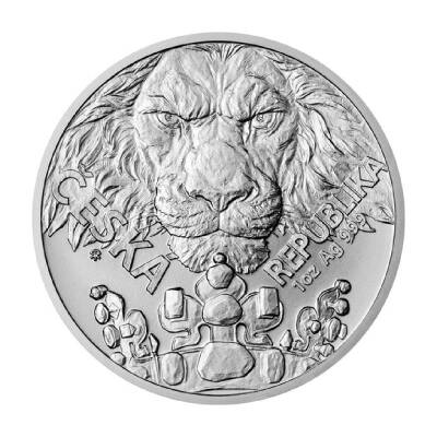Czech Lion 2023 1 Ons 31.10 Gram Gümüş Sikke Coin (999.0) - 1