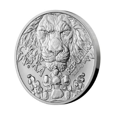 Czech Lion 2023 1 Ons 31.10 Gram Gümüş Sikke Coin (999.0) - 2