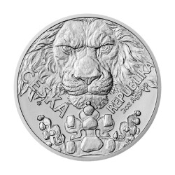 Czech Lion 2023 2 Ounce 62.20 Gram Silver Coin (999.0) - 1