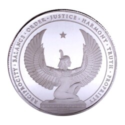  Egyptian God 2022 1 Ons 31.10 Gram Gümüş Sikke Coin (999.9) - 1