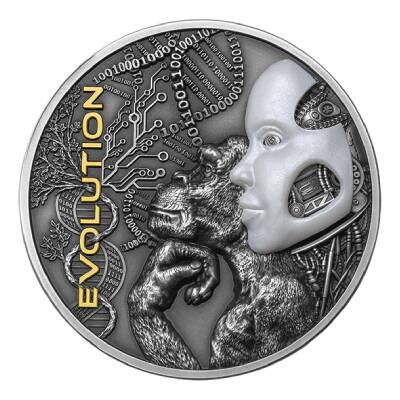 Evolution 2022 2 Ons 62.2 Gram Gümüş Sikke Coin (999.0) - 1